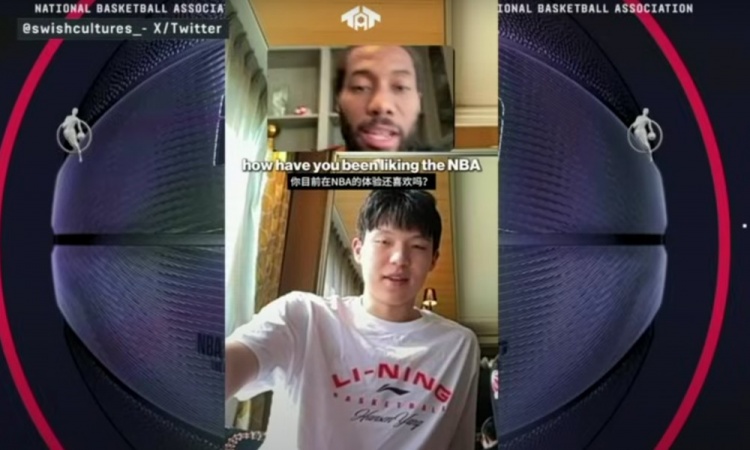 杨瀚森连线卡子😆名记：从未见过小卡这么健谈 给他俩开个播客